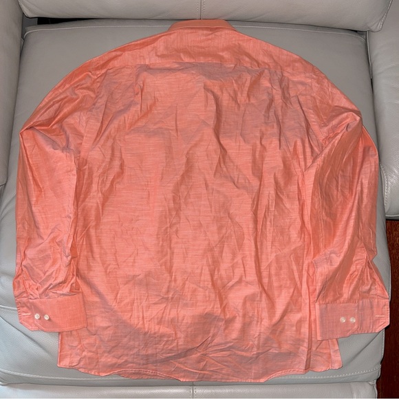 New SEAPORT BUTTON DOWN DRESS SHIRT sz Men 16/41 long sleeve Hand Made in Italy - Picture 10 of 11